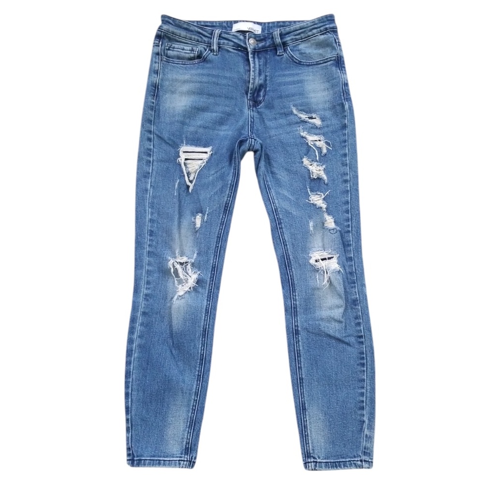 Vervet Women's Distressed‎ Skinny Ankle Jeans Size 28